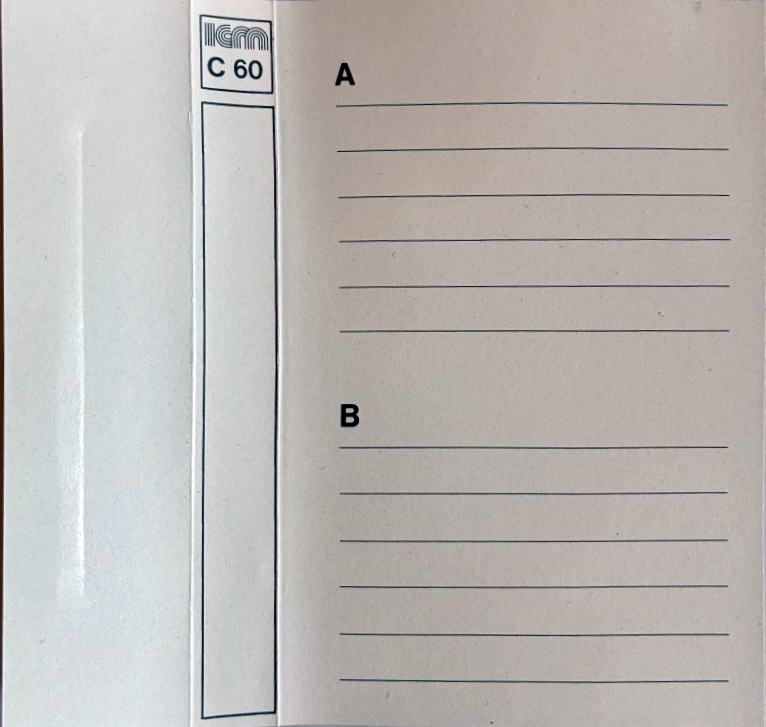 Compact Cassette ICM 60 Type I Normal 1980 Germany