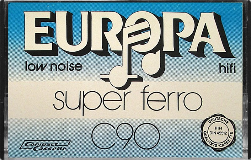 Compact Cassette Europa 90 Type I Normal Europe