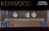 Compact Cassette Kenwood ND-x 54 Type I Normal 1985 Japan