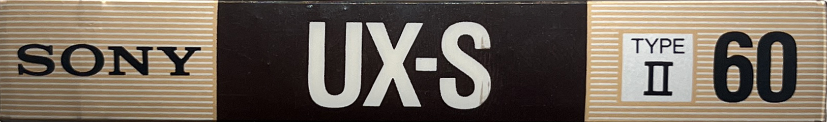 Compact Cassette Sony UX-S 60 Type II Chrome 1988 Europe