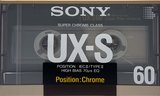 Compact Cassette Sony UX-S 60 Type II Chrome 1988 Europe