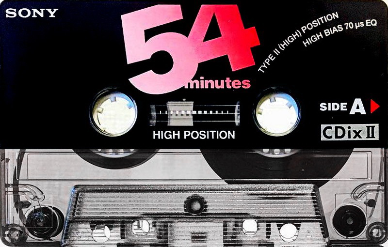 2 pack Sony CDix II 54 Type II Chrome 1995 Japan