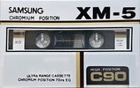Compact Cassette Samsung XM-5 90 Type II Chrome 1988 Europe
