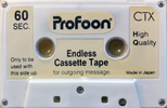 Compact Cassette ProFoon 1 "CTX" Endless Cassette Japan