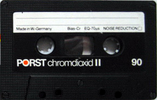 Compact Cassette Porst 90 Type II Chrome 1980 Germany