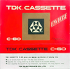 Compact Cassette TDK 60 Type I Normal 1970 USA