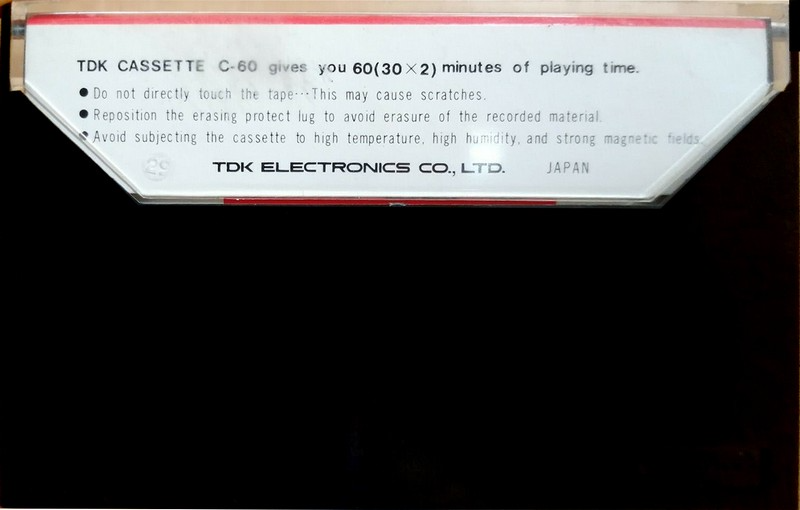Compact Cassette TDK 60 Type I Normal 1970 USA