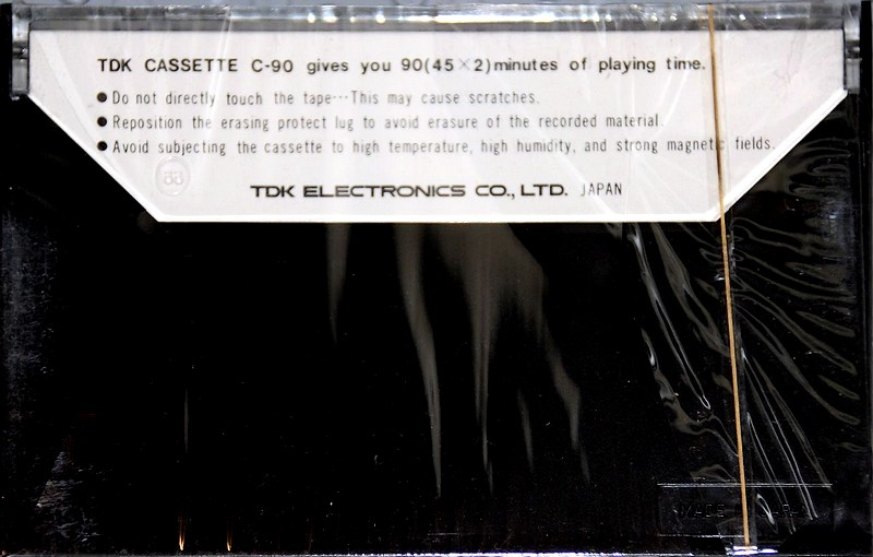 Compact Cassette TDK 90 Type I Normal 1970 USA