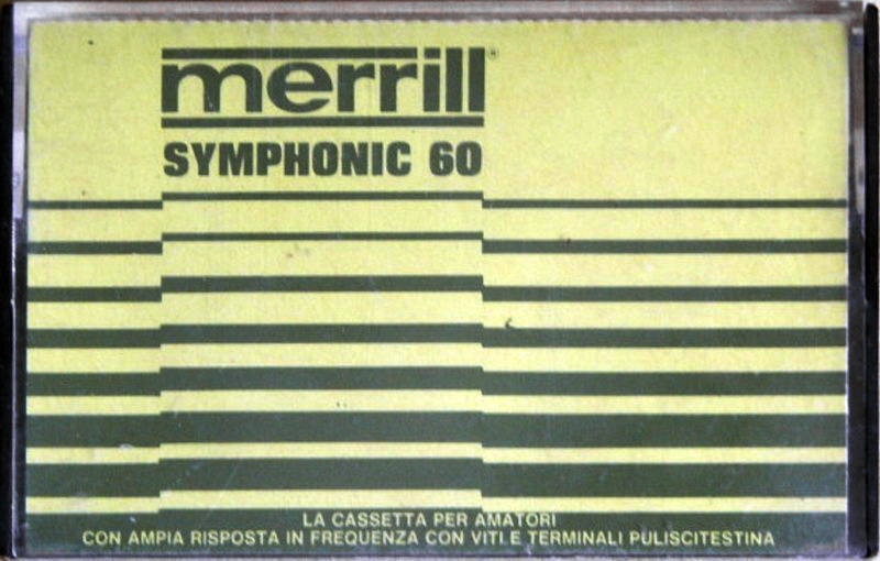 Compact Cassette Merrill 60 "Symphonic" Type I Normal 1978 Italy