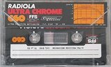 Compact Cassette Radiola Ultra Chrome 60 Type II Chrome 1981 Europe