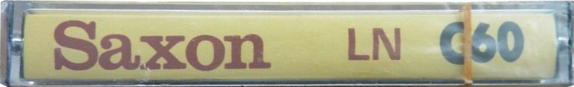 Compact Cassette Saxon 60 Type I Normal Hong Kong