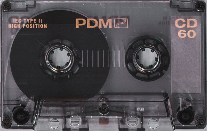 Compact Cassette PDM CD 60 Type II Chrome 1990 Europe