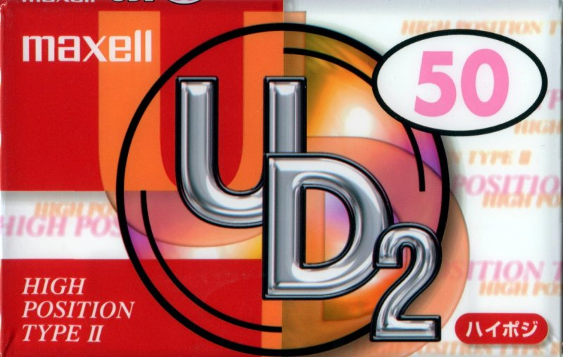 Compact Cassette Maxell UDII / UD2 50 "UD2-50N" Type II Chrome 2000 Japan