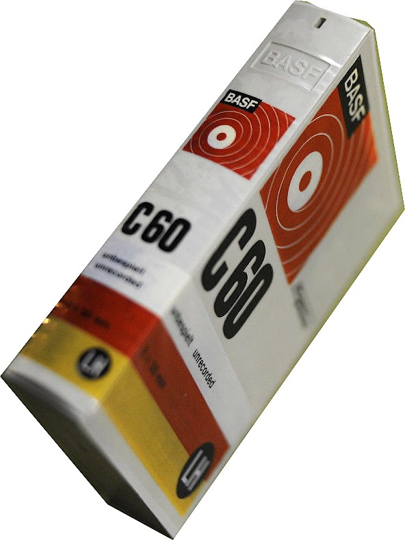 Compact Cassette BASF LH 60 "Plastic case" Type I Normal 1971 Europe