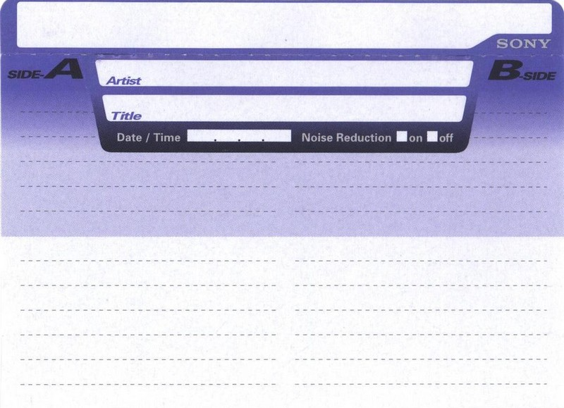 Compact Cassette Sony CDix II 90 "C-90CDX2E" Type II Chrome 1997 Japan