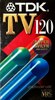 VHS, Video Home System TDK TV 120 Type II Chrome Japan