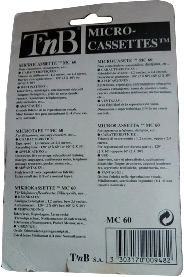 Blister TnB 60 Type I Normal Europe