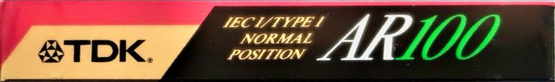 Compact Cassette TDK AR 100 "AR-100ES" Type I Normal 1990 Europe