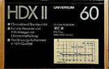 Compact Cassette Universum HDX II 60 Type II Chrome 1988 Europe
