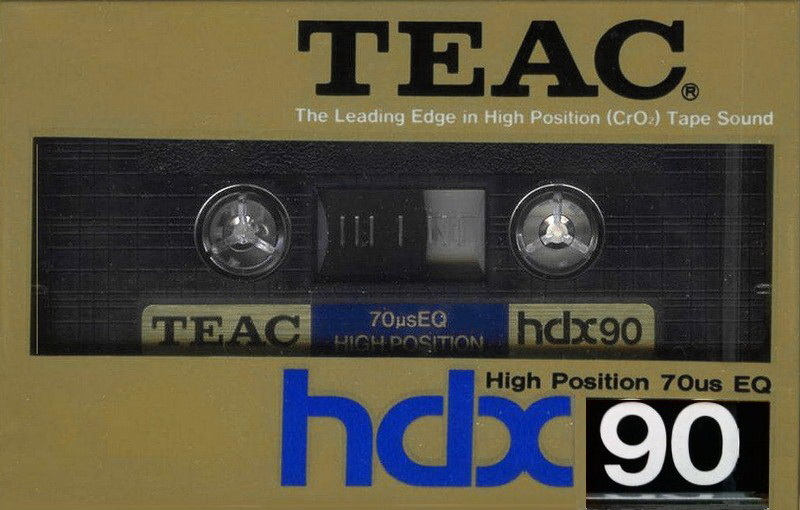 Compact Cassette Teac HDX 90 Type II Chrome 1984 USA