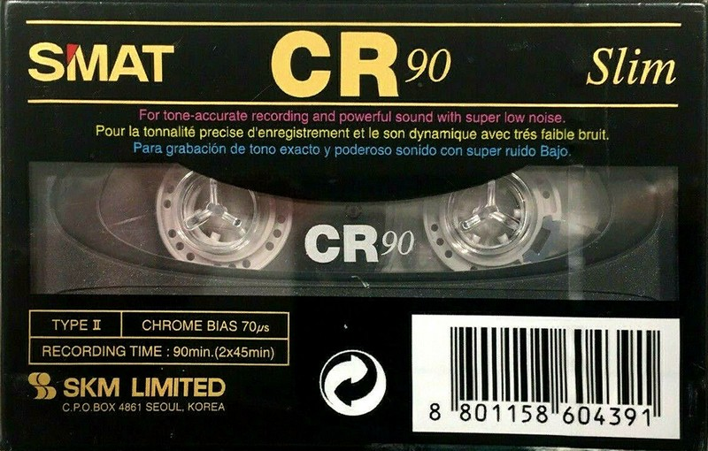 Compact Cassette Smat CR 90 Type II Chrome 2005 Europe