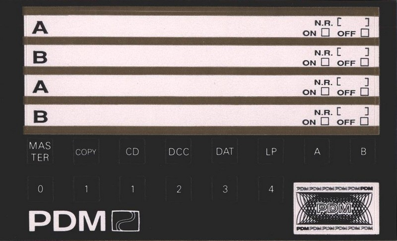 Compact Cassette PDM FE 60 Type I Normal 1990 Europe