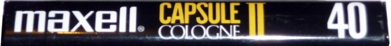 Compact Cassette Maxell Capsule II 40 "Cologne" Type II Chrome 1990 Europe