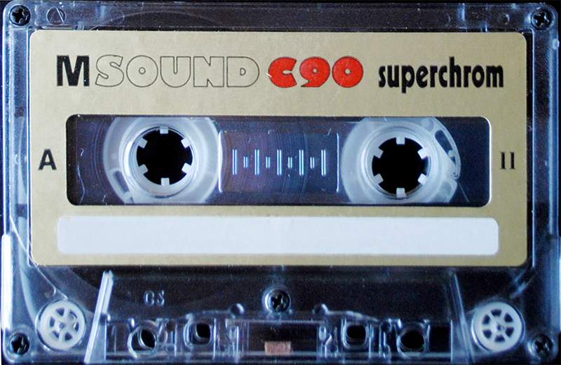 Compact Cassette M Sound 90 Type II Chrome 1982 Europe