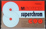 Compact Cassette M Sound 90 Type II Chrome 1982 Europe
