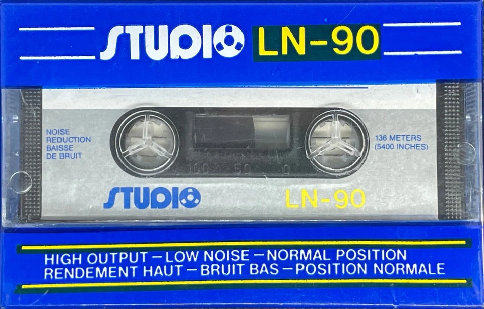 Compact Cassette Studio LN 90 Type I Normal 1984 Canada