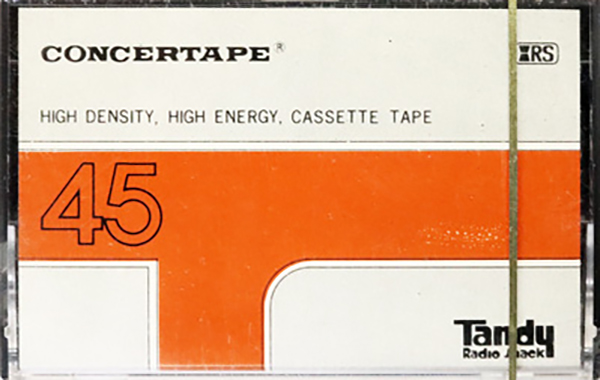 Compact Cassette Radio Shack Concertape 45 Type I Normal 1975 Japan