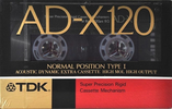 Compact Cassette TDK AD-X 120 "AD-X120K" Type I Normal 1989 Japan