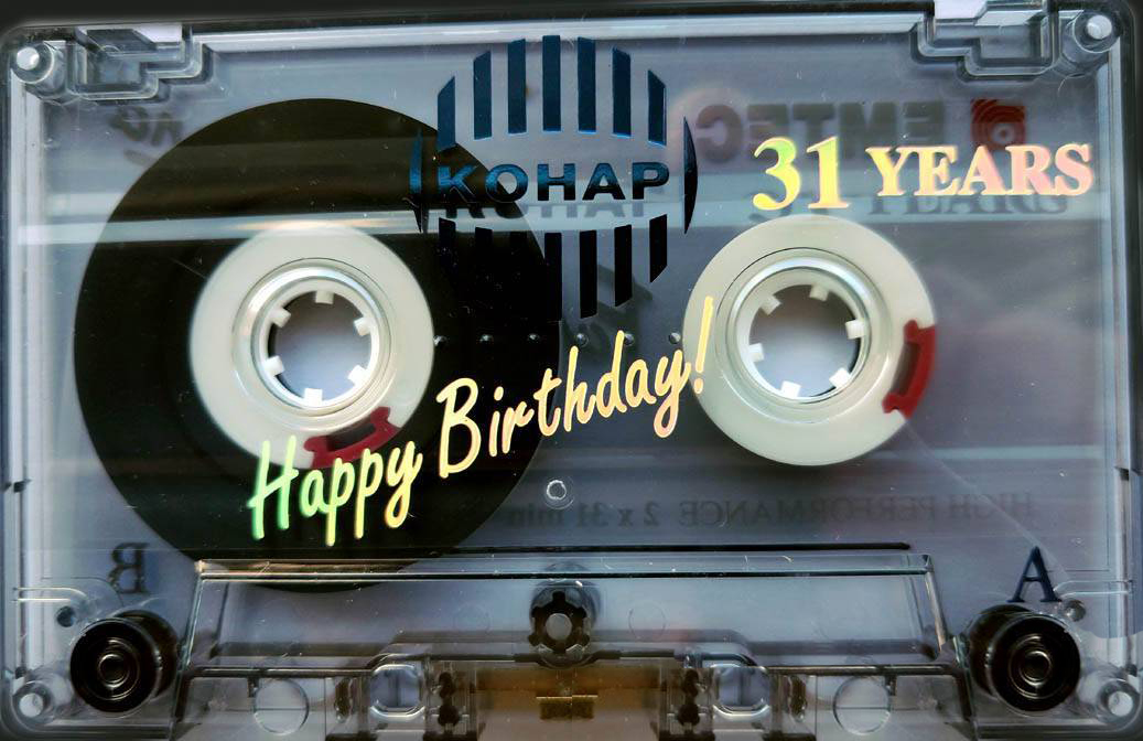 Compact Cassette Emtec FE I Ferro Extra 62 "KOHAP Happy Birthday!" Type I Normal 1997 Europe
