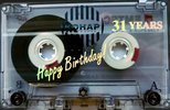 Compact Cassette Emtec FE I Ferro Extra 62 "KOHAP Happy Birthday!" Type I Normal 1997 Europe