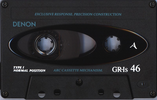 Compact Cassette Denon GR-Is 46 Type I Normal 1992 Japan
