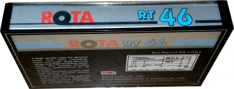 Compact Cassette ROTA RT 46 Type I Normal Thailand
