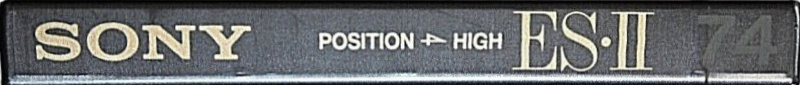 Compact Cassette Sony ES-II 74 "C-74ES2A" Type II Chrome 1992 Japan