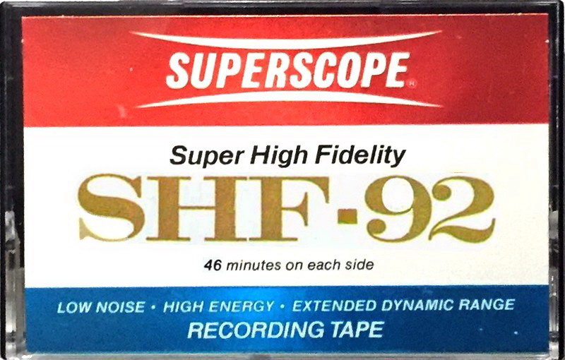 Compact Cassette Superscope SHF 92 Type I Normal 1975 USA