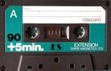 Compact Cassette Extension ES 90+5 Type I Normal 1981 Japan
