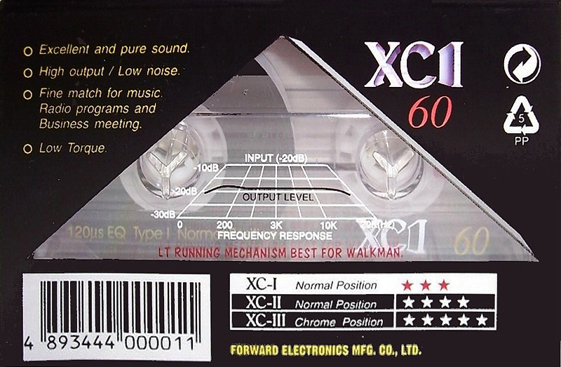 Compact Cassette femc / Forward XC I 60 Type I Normal Worldwide