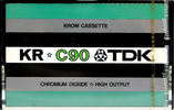Compact Cassette TDK KR Krom 90 Type II Chrome 1973 Europe, USA