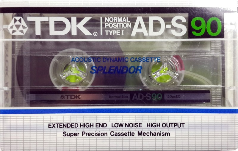 Compact Cassette TDK AD-S 90 Type I Normal 1982 Japan