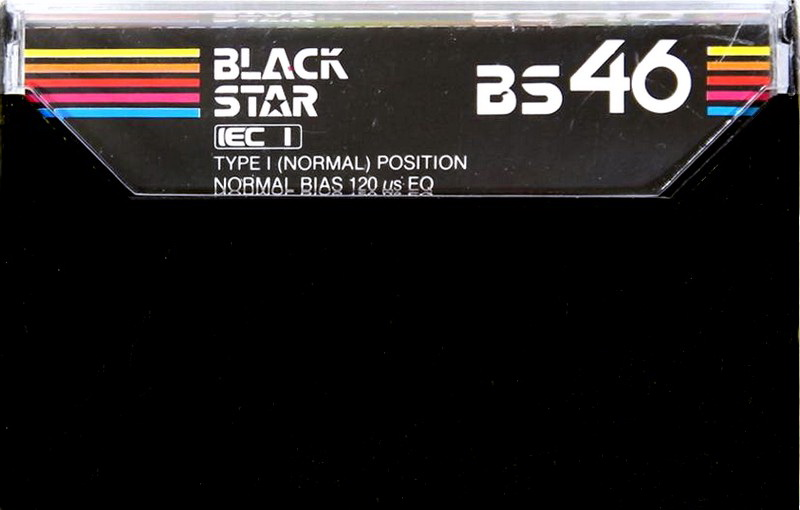Compact Cassette Black Star 46 "BS" Type I Normal 1978