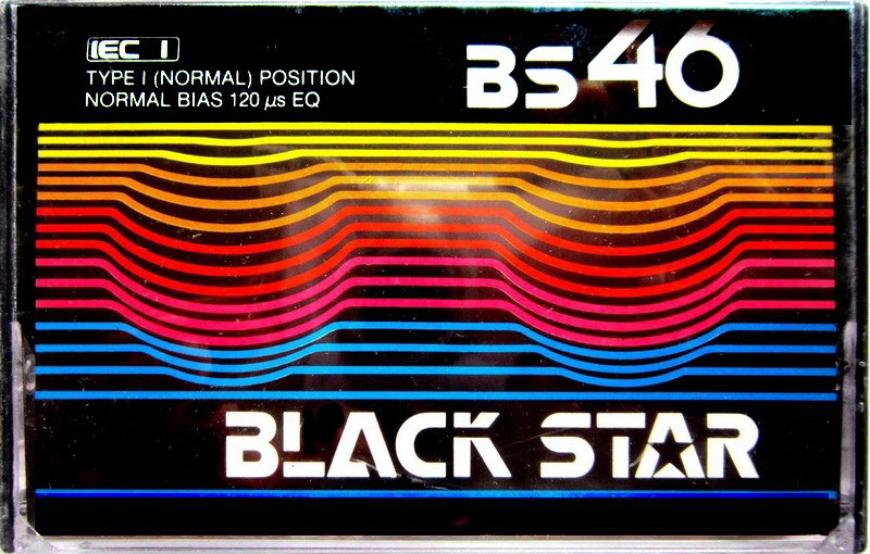 Compact Cassette Black Star 46 "BS" Type I Normal 1978