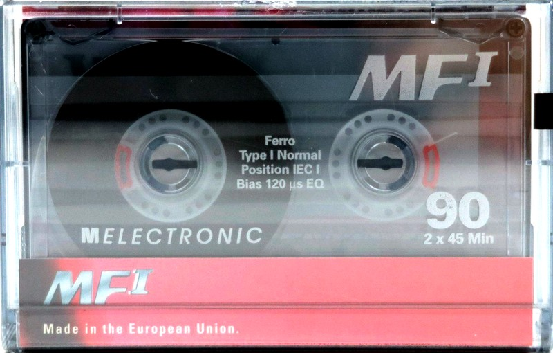 Compact Cassette Melectronic MF I 90 Type I Normal 1996 Switzerland
