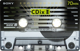 Compact Cassette Sony CDix II 70 "C-70CDX2D" Type II Chrome 1996 Japan