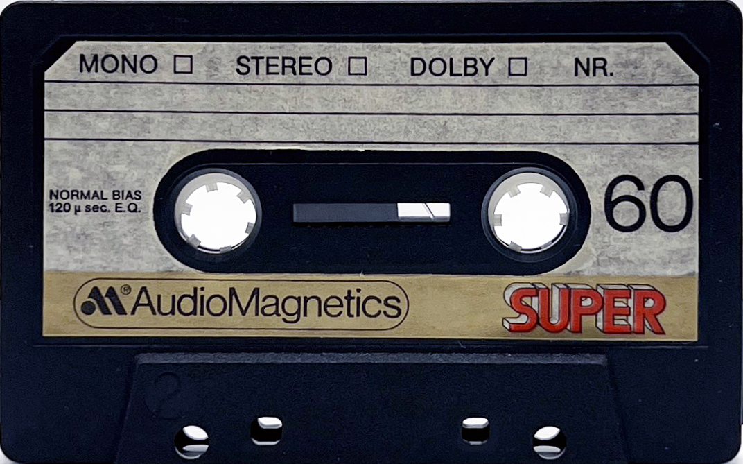 Compact Cassette Audio Magnetics Super 60 Type I Normal 1976 Europe