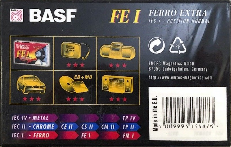 Compact Cassette Emtec FE I Ferro Extra 60 Type I Normal 1999 Europe
