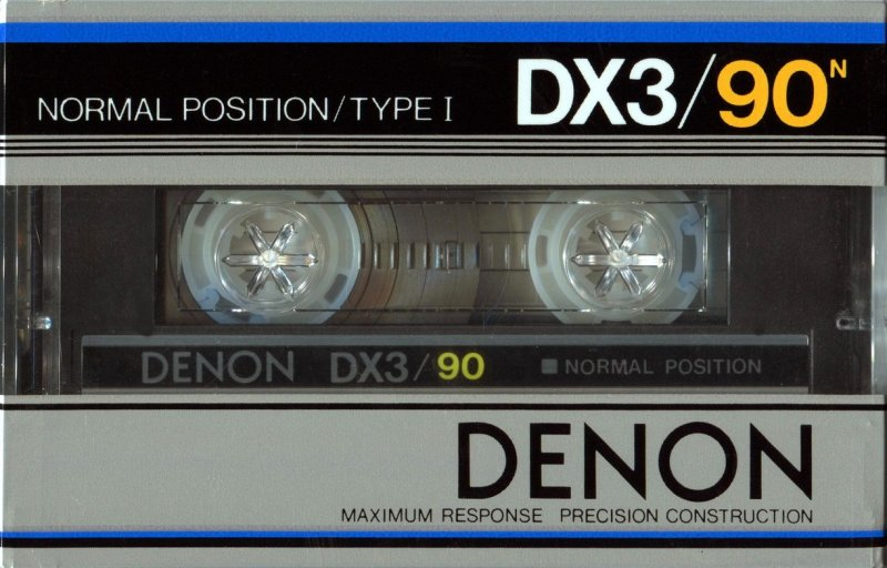 Compact Cassette Denon DX3 90 Type I Normal 1983 Japan