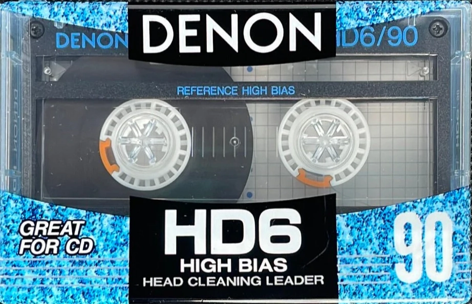 Compact Cassette Denon HD6 90 "HD6-90SE" Type II Chrome 1991 Worldwide